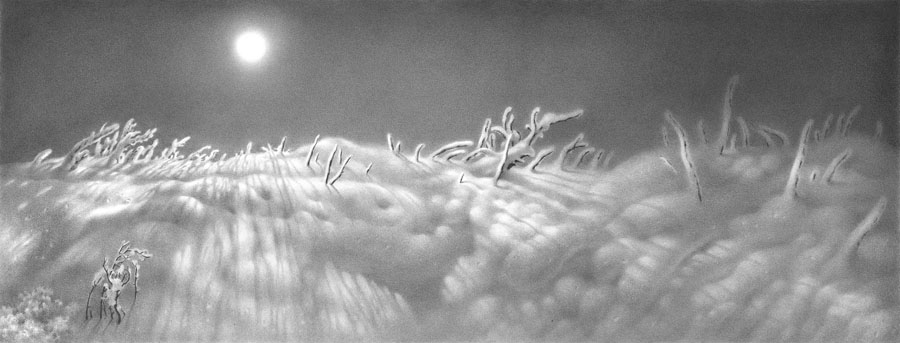 მთვარის სონატა. ვარიანტი 10. ფანქარი