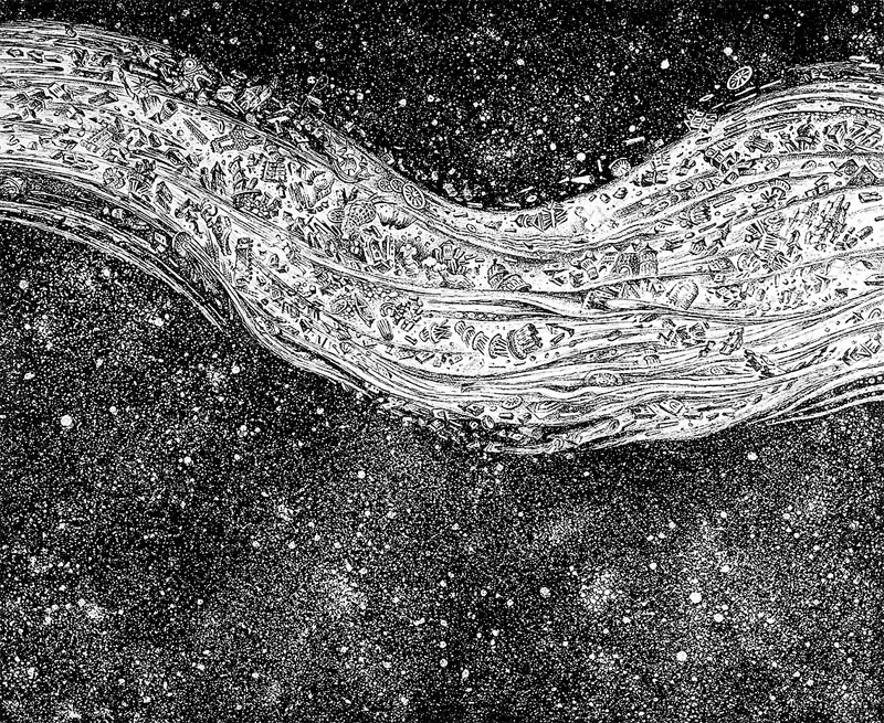 კომეტა.  ცენტრალური ნაწილი.