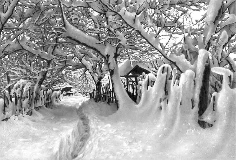 სერიიდან  "იმერული ესკიზები".  კადრი  5. <BR> ფანქარი.   34х49,5.    26.09 - 14.10. 1989.