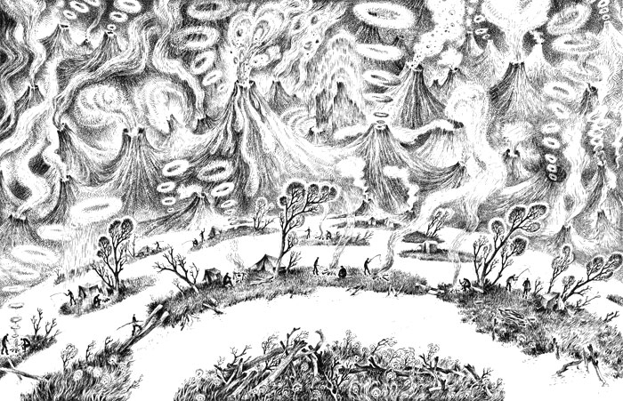 სერიიდან კამჩატკა. "მწეველი ვულკანები".  ავტოკალამი.  1977.