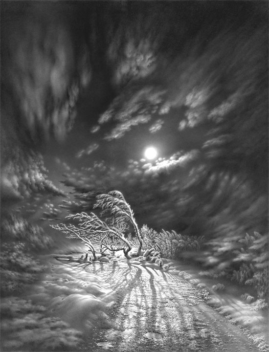 მთვარის სონატა. ვარიანტი 5. ფანქარი