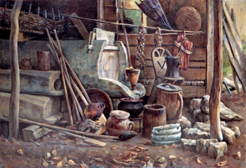 რაჭა. ბუაძეების მარანი.