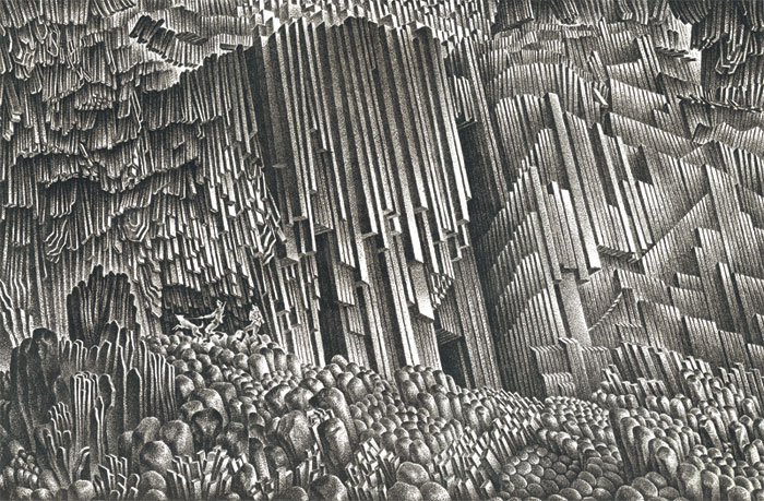 კურილიის ორღანო. კალამი, ტუში.   1977