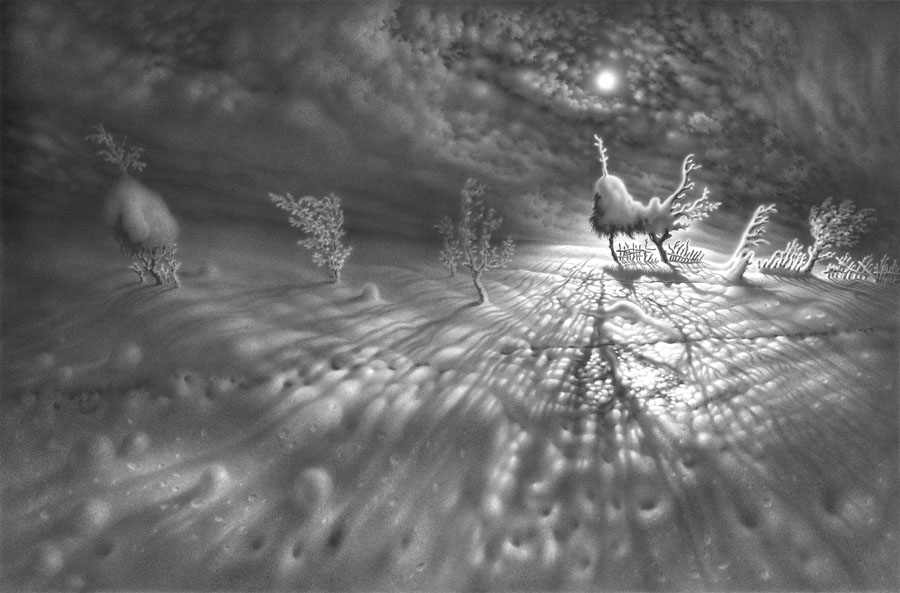 მთვარის სონატა. ვარიანტი 1. ფანქარი